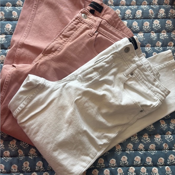 👖✨ Free Assembly 90s Straight Jeans – Size 12 (EUC) – Lot of 2 (White + Pink) - Picture 4 of 9